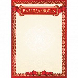 Благодарность А4 105 г/кв.м 3938