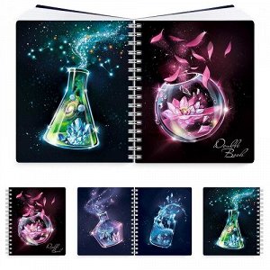 Тетрадь 100л А5 клетка/линейка гребень Double book Волшебный эликсир 61535