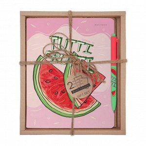 Набор подарочный TUTTI FRUITI Арбуз (2 тетради+ручка шар) 7-48-1270-2/2
