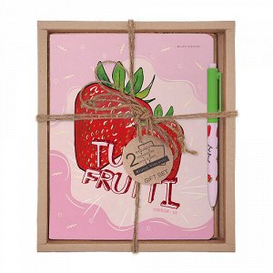 Набор подарочный TUTTI FRUITI Клубника (2 тетради+ручка шар) 7-48-1270-2/1