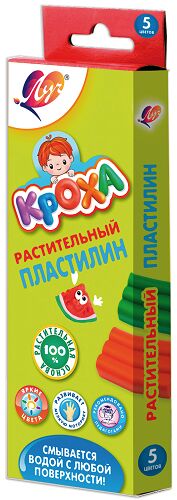 Пластилин растительный 5цв Луч Кроха 25С 1557-08