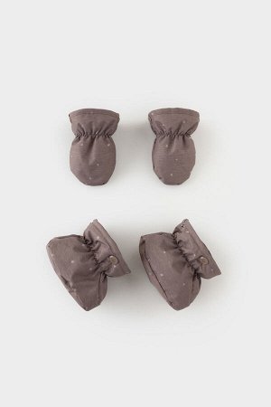 Комбинезон(Осень-Зима)+girls (коричневый, пятнышки)