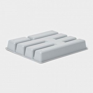 Лоток для столовых приборов, 5 отделений, 25.5x30.7x4.6 см, серый