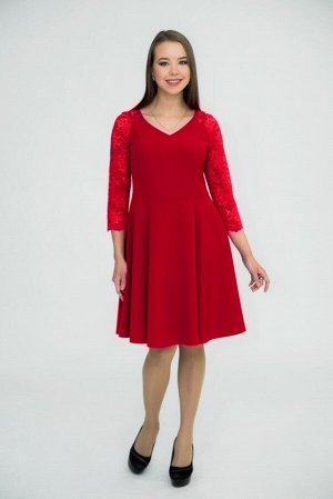 Платье 405 барби красное