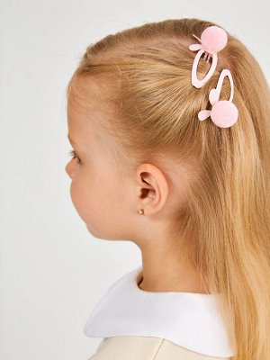 Набор из 2 заколок для волос дет. Halra светло-розовый