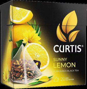 Чай Curtis Sunny Lemon 1.7*20пак (1/12) пирамид. черный с лимоном 100667/102209