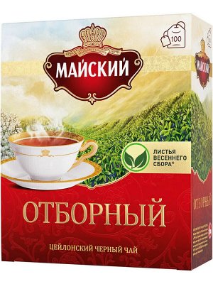 Чай Майский 2*100пак (1/6) Отборный черн. 100708/102224