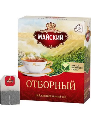 Чай Майский 2*100пак (1/6) Отборный черн. 100708/102224