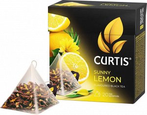 Чай Curtis Sunny Lemon 1.7*20пак (1/12) пирамид. черный с лимоном 100667/102209