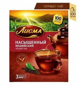 Чай Лисма 1,8*100пак (1/6) Насыщенный черн. 202027/102192