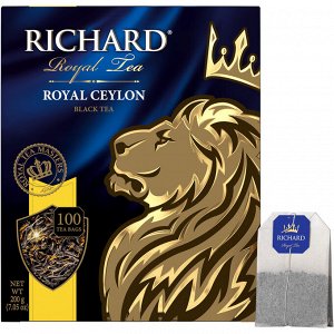 Чай Richard Royal Ceylon 2*100пак (1/6) черный 610606/102183