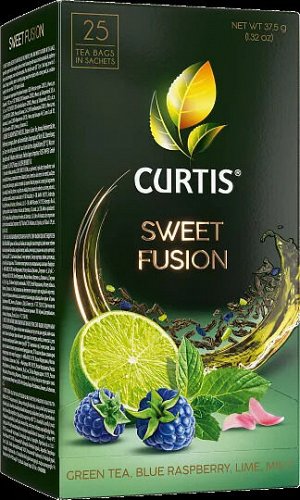 Чай Curtis Sweet Fusion 1.5*25пак (1/12) зеленый сашет 102234