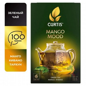Чай Curtis Mango Mood 100г (1/14) зеленый аром. лист. 102589