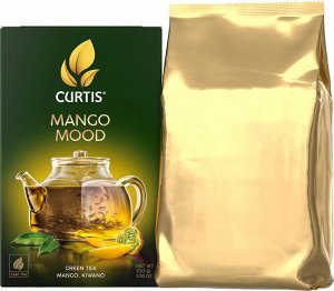 Чай Curtis Mango Mood 100г (1/14) зеленый аром. лист. 102589
