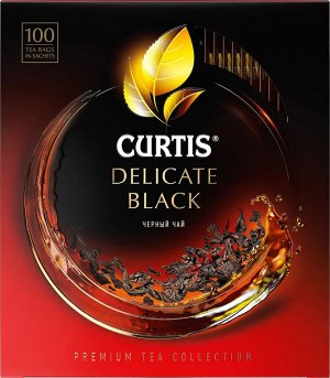 Чай Curtis Delicate Black 1.7*100пак (1/8) черный сашет 101014/102203