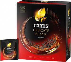 Чай Curtis Delicate Black 1.7*100пак (1/8) черный сашет 101014/102203
