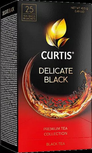 Чай Curtis Delicate Black 1.7*25пак (1/12) черный сашет 101013/102202