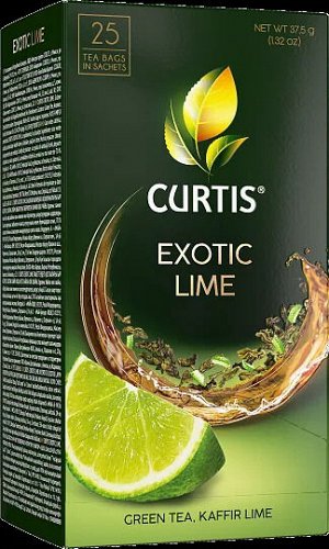 Чай Curtis Exotic Lime 1.5*25пак (1/12) зеленый сашет 101660/102215