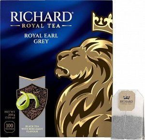 Чай Richard Royal Earl Grey 2*100пак (1/6) черный с бергамотом 610250/102185