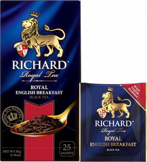 Чай Richard Royal English Breakfast 2*25пак (1/12) черный 100269/102179