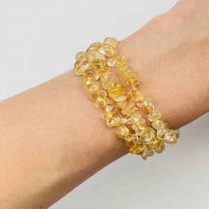 Бусины для украшений из камня Цитрин крошка