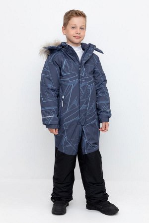 Комбинезон(Осень-Зима)+boys (ночной синий, геометрия)