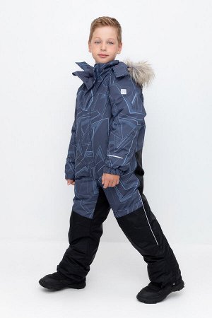 Комбинезон(Осень-Зима)+boys (ночной синий, геометрия)