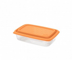 Контейнер для СВЧ и заморозки продуктов 0,8 л (цветная крышка) «Гурман» (194×131×52мм)