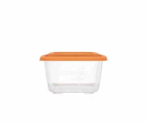 Новый бренд Контейнер для СВЧ и заморозки продуктов 1,1 л (цветная крышка) «Гурман» (194×131×75мм)