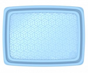 Контейнер для СВЧ и заморозки продуктов 1,8 л (цветная крышка) «Гурман» (266×198×52мм)