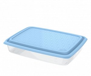 Контейнер для СВЧ и заморозки продуктов 1,8 л (цветная крышка) «Гурман» (266×198×52мм)