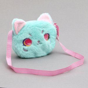 Сумка детская «Кошечка», зелёная