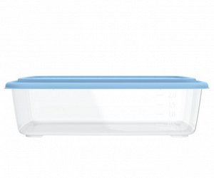 Контейнер для СВЧ и заморозки продуктов 2,7 л (цветная крышка) «Гурман»(266×198×75мм)