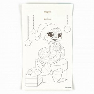 Игра на липучках на новый год «Веселые зверята»