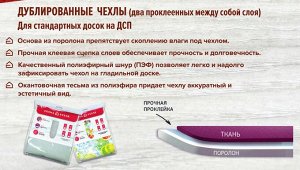 Чехол для гл. доски   дублиров.  ТЕФЛОН (металлизированная ткань)