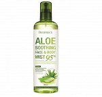 DEOPROCE SOOTHING FACE &amp; BODY MIST 95% Deoproce Увлажняющий спрей для лица и тела с алое 95%