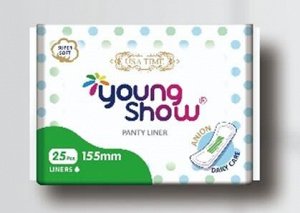 Young Show USA time прокладки е/дн (25шт) антибакт. гигиенич.,с анион.чипом 15,5см м/уп 1 уп. / 48шт / 6323 / 263231