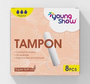 Young Show Regular тампоны гигиенич. (8шт) 4,9см карт./уп 1 уп. / 128шт / 26362 / 263620