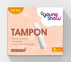 Young Show Super тампоны гигиенич. (8шт) 4,9см карт./уп 1 уп. / 128шт / 26364 / 263644
