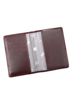 Обложка паспорт PAGE CHERRY кожа варан бордо, 65651