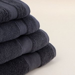 Полотенце махровое SL HOME: Classic «Гри Сандре», 90x150 см, хлопок 100%, серое