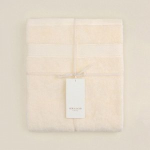 Полотенце махровое SL HOME: Classic «Айвори», 30x60 см, хлопок 100%, бежевое