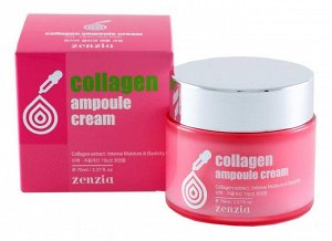 ZENZIA Ампульный крем д/лица Collagen Ampoule Cream "Коллаген", 70мл