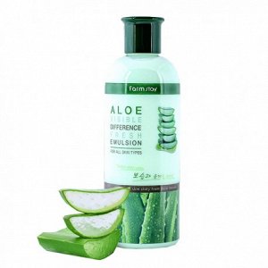 FarmStay Visible Difference Aloe Fresh Emulsion Эмульсия для лица "Алоэ", 350мл