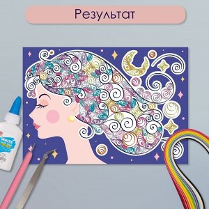 Набор для квиллинга 170 полосок с инструментами «Девушка», 25x33.7 см