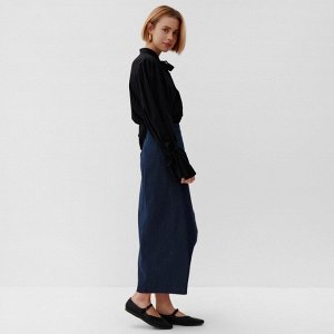 Юбка миди на запах женская MINAKU: Jeans Collection, синяя