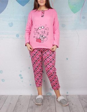 Пижама Пижама утепленная (флис): брюки + кофта. Отличный вариант на каждый день