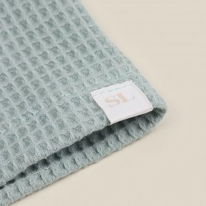 Халат вафельный мужской SL HOME: Basic «Аззура», хлопок 100%, мятный