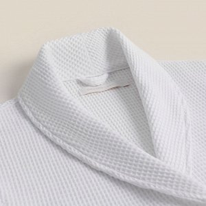 Халат вафельный женский SL HOME: Basic "Блан де Блан", 100% хлопок, 300 г/м2