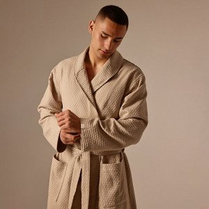 Халат вафельный мужской S HOME: Waffle "Саббиа", 100% хлопок, 320 г/м2